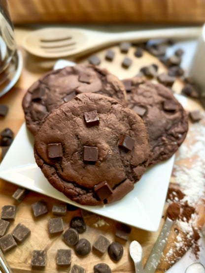 Triple Chocolate Chip Cookies