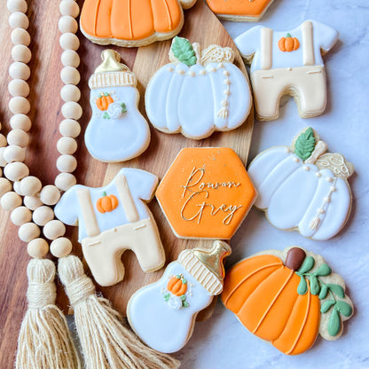 Pumpkin Patch Baby Shower Cookies
