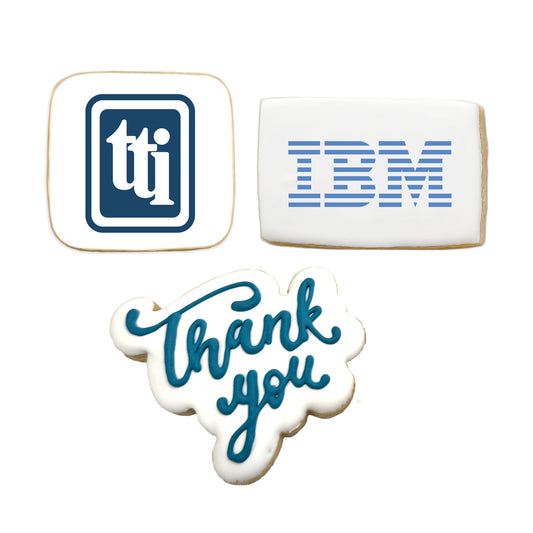 Sweet Partnership: Custom Corporate Appreciation Cookie Trio