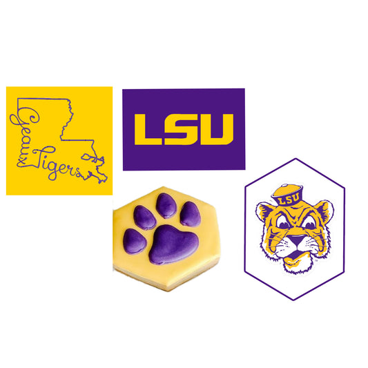 Custom LSU Order - 36 Grad Cookies