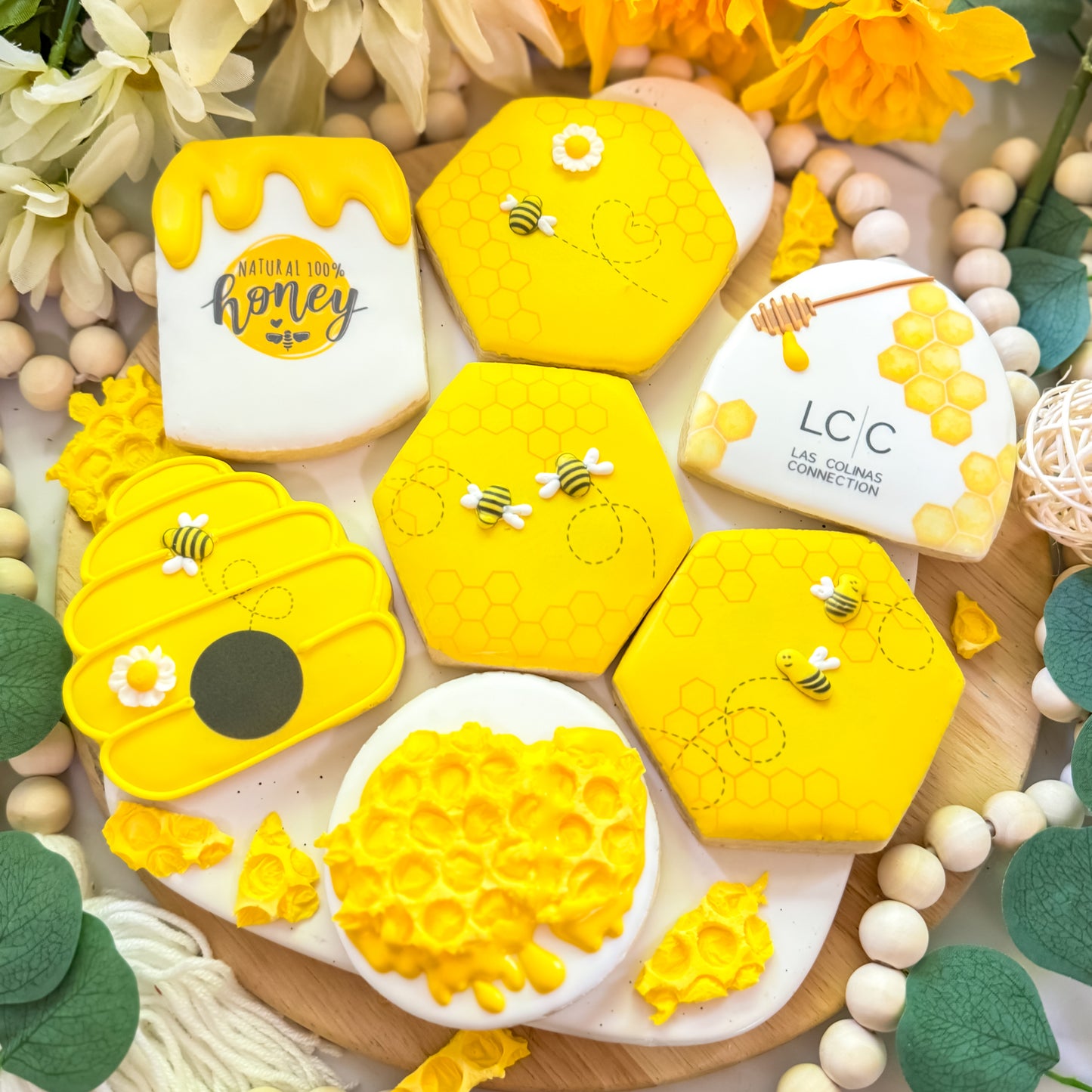 Honey Bee & Honeycomb Sugar Cookie Set