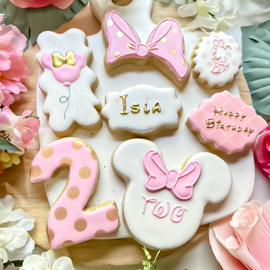 Minnie Mouse Birthday Cookies