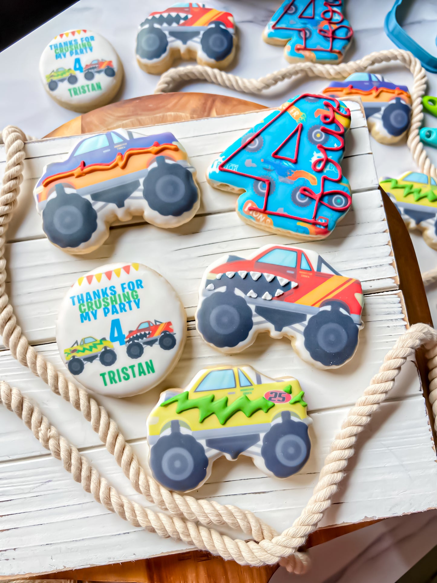 Monster Truck Cookies