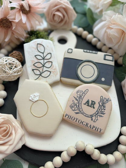 Photography-Themed Logo Sugar Cookie Set