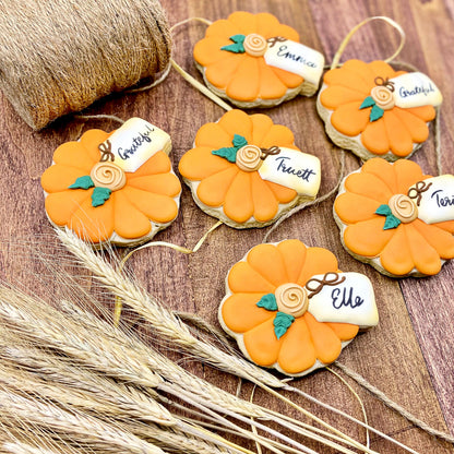 Personalized 
"Grateful" 
Pumpkin Cookies