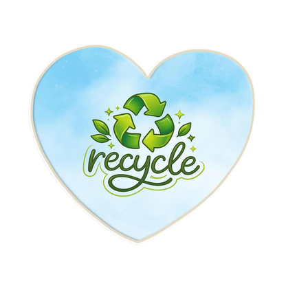 Recycle Heart Sugar Cookie