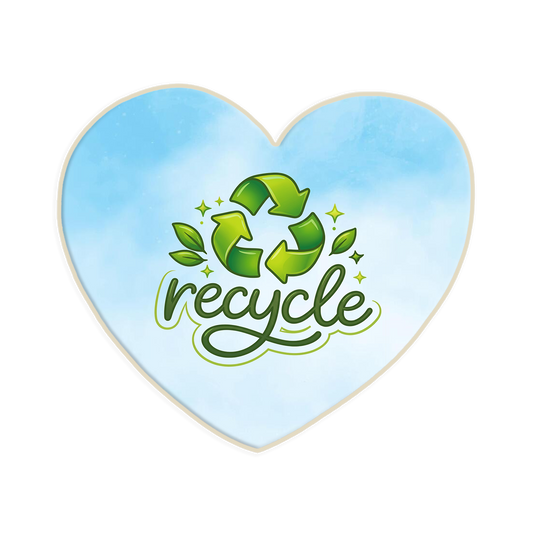 Recycle Heart Sugar Cookie