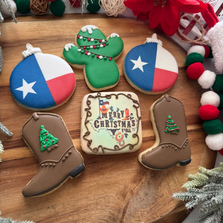 Texas Christmas Cookie Set