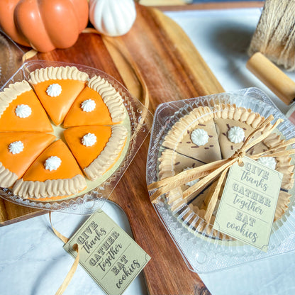 "Give Thanks" Pumpkin 
Pie Slice 
Cookie Sets