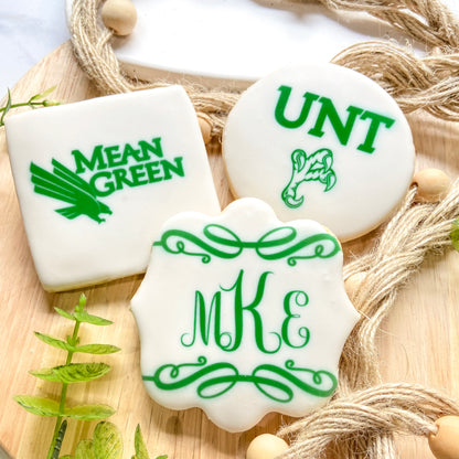 UNT Logo & Monogram Cookie Set