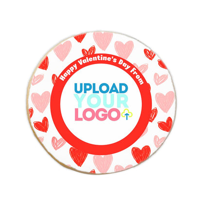 From the Heart Valentine's Circle Logo Cookie