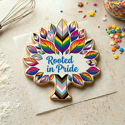 "Rooted in Pride" Tree Cookie
