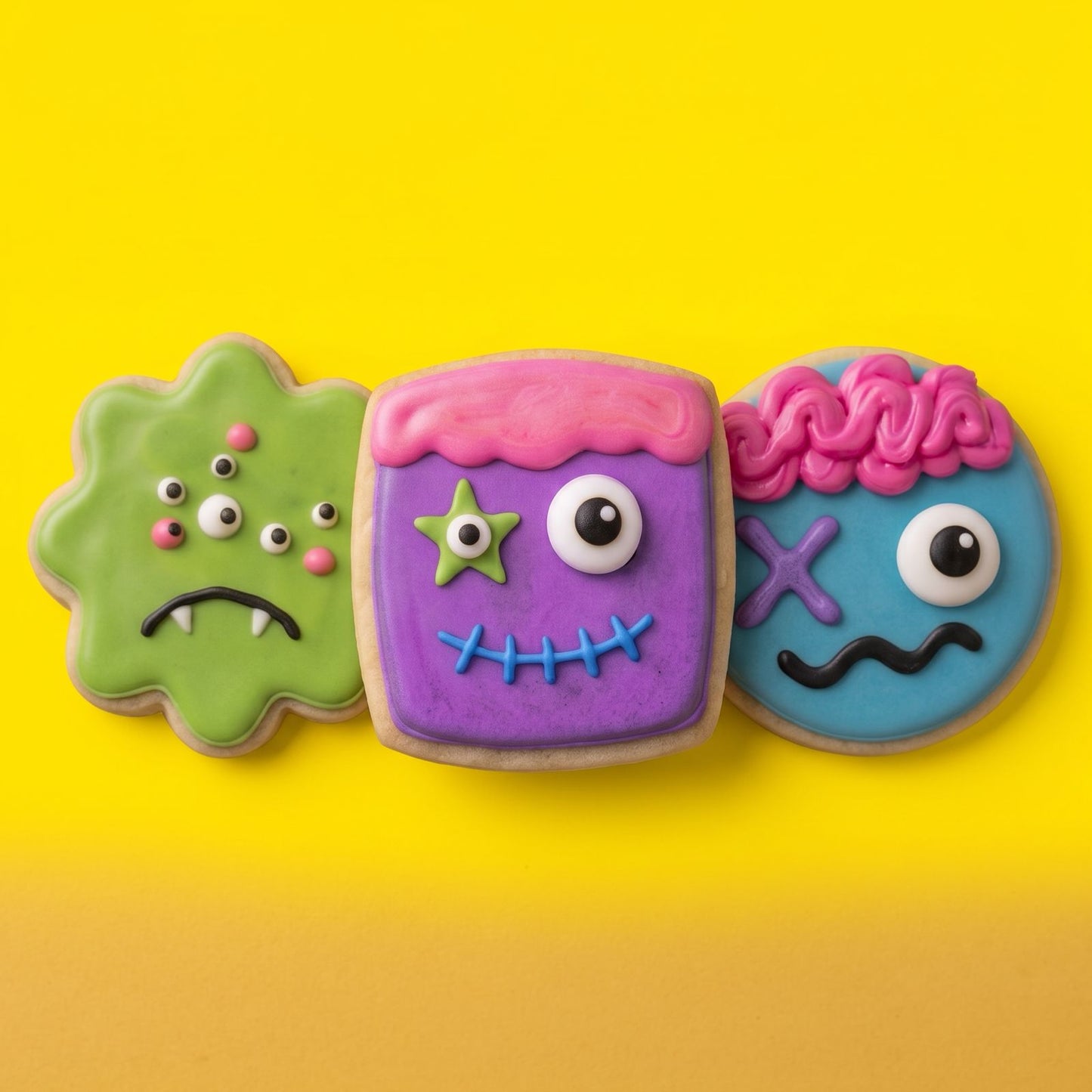 Cute Monster Mash Custom Cookies