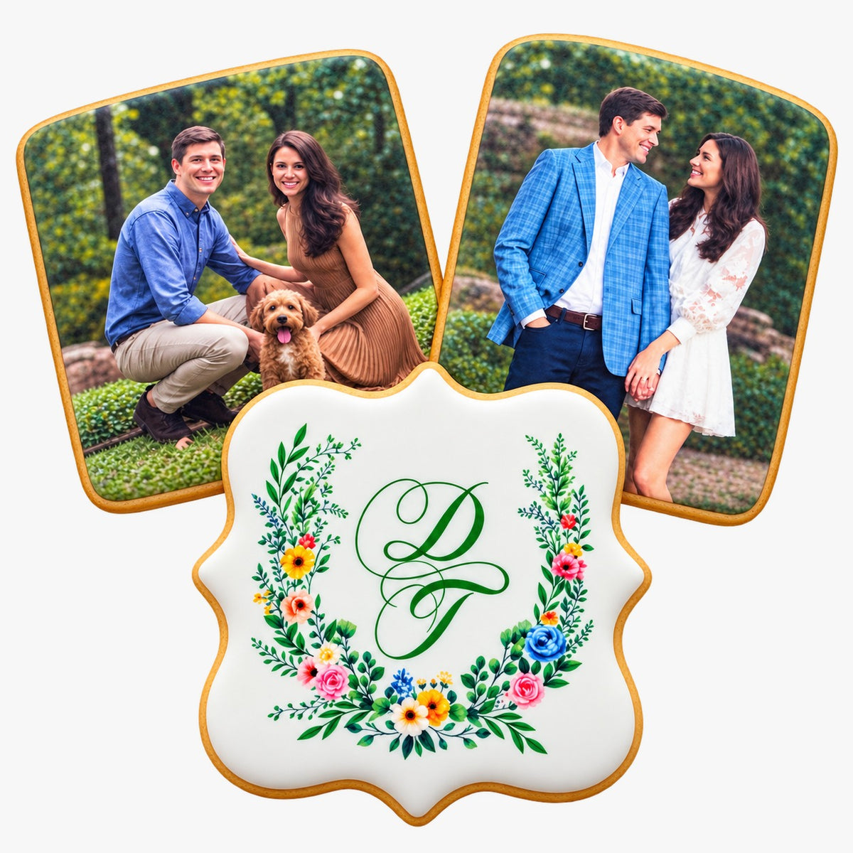 Custom Photo & Monogram Sugar Cookie Set