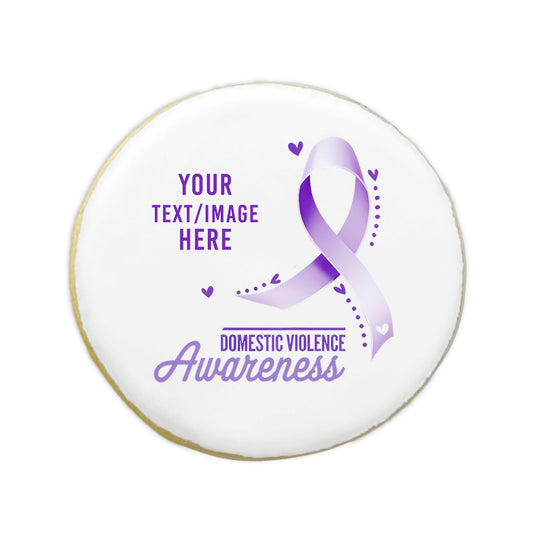 Custom Domestic Violence Awareness Cookies