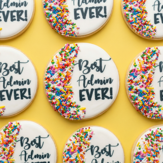 Best Admin Ever Sprinkle Cookie