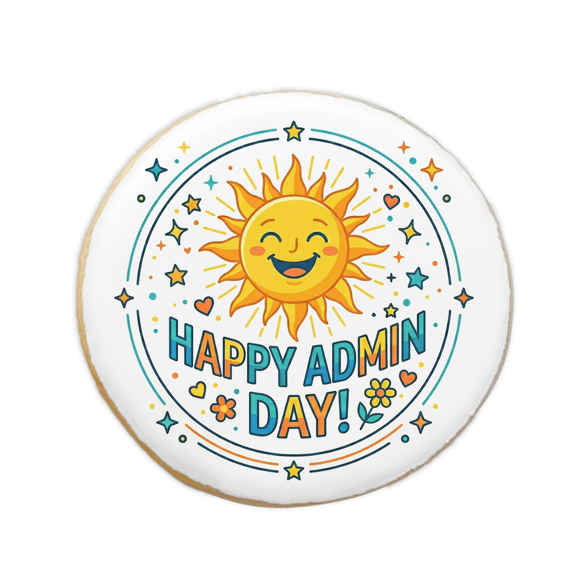 Happy Admin Day Sugar Cookie