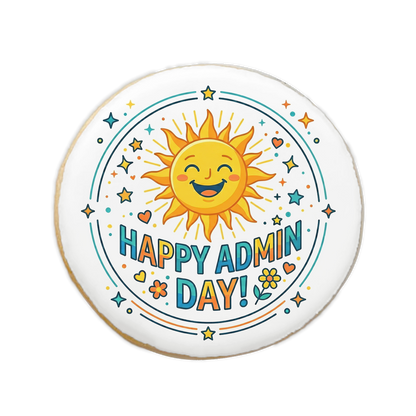 Happy Admin Day Sugar Cookie