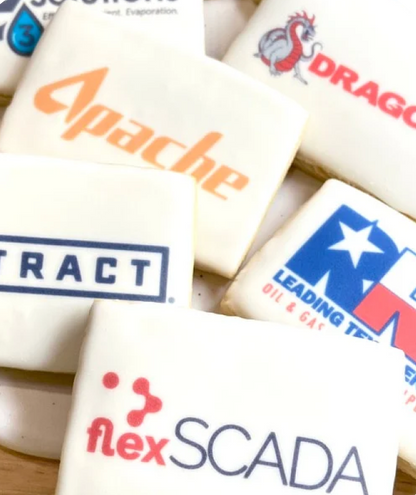 Custom Logo Rectangle Cookies