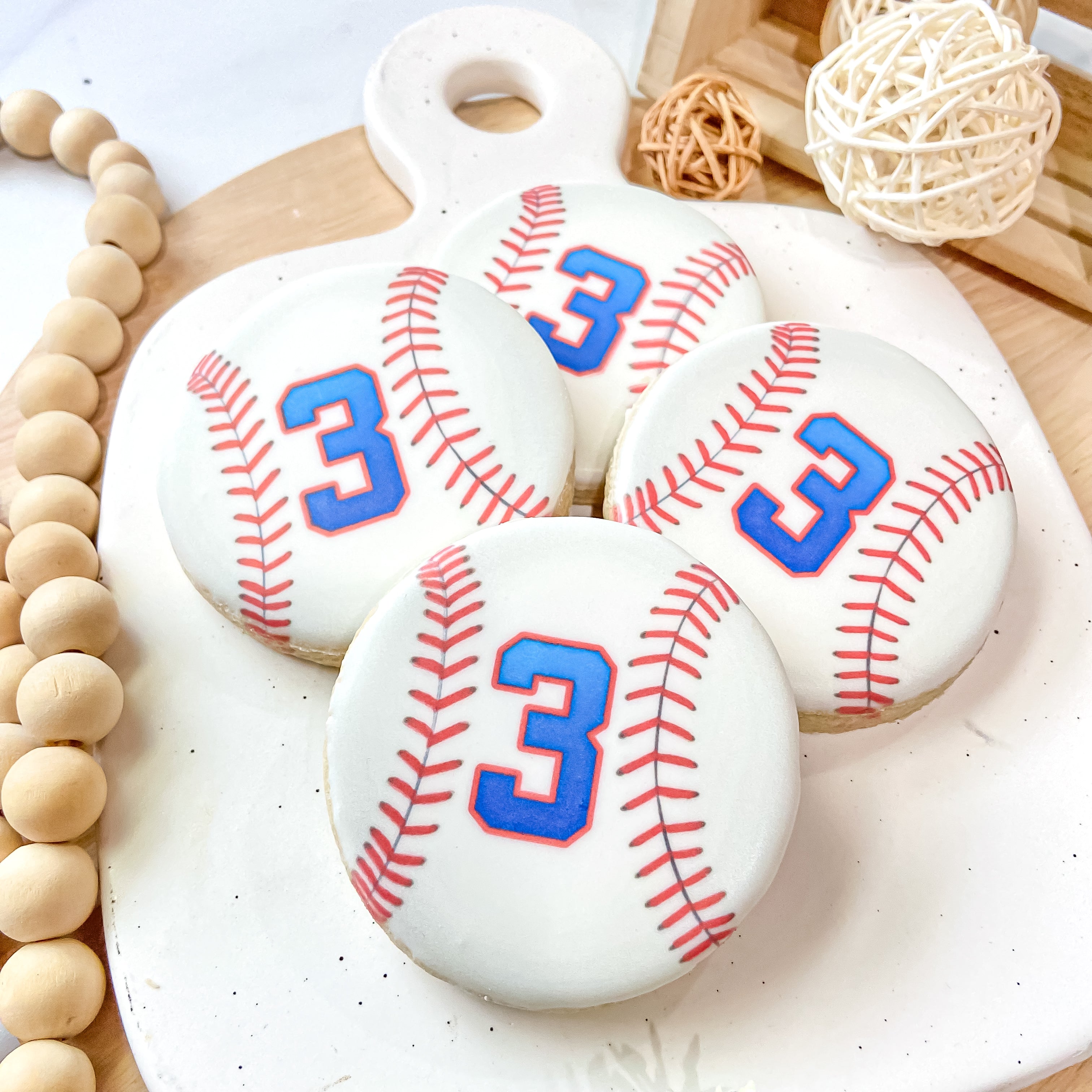 Custom Baseball Sugar Cookies – Cookie Whipped