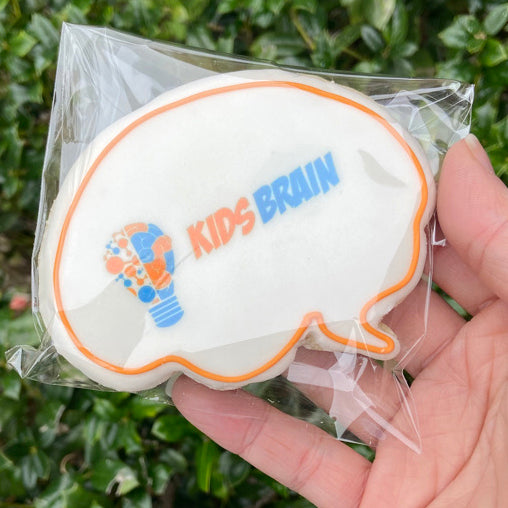 Brain Edible Logo Cookies
