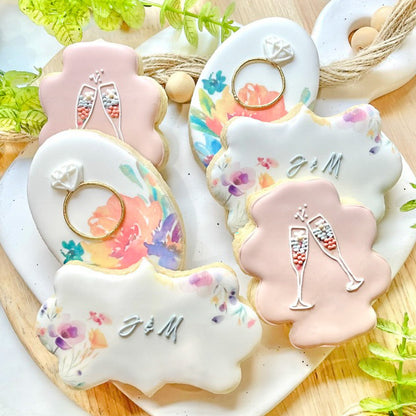 Spring Floral Bridal Shower Cookies