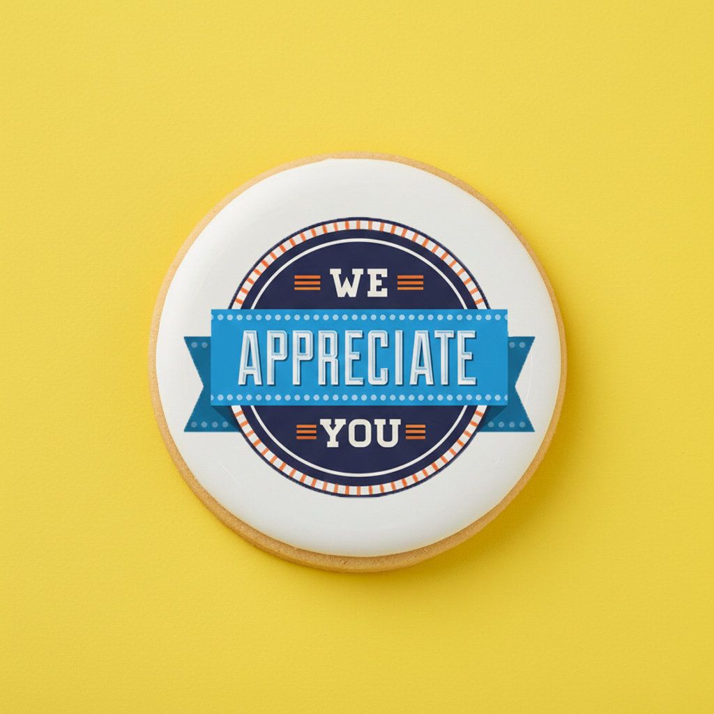 We Appreciate You Signature Cookie